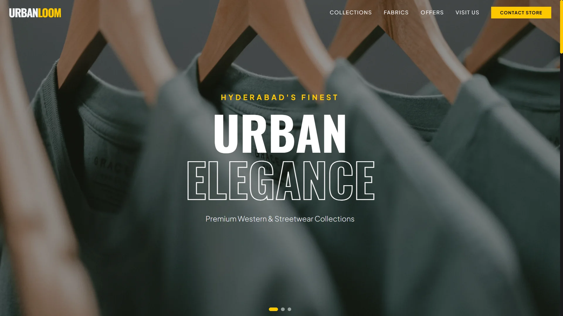 UrbanLoom - Cloth Showroom website