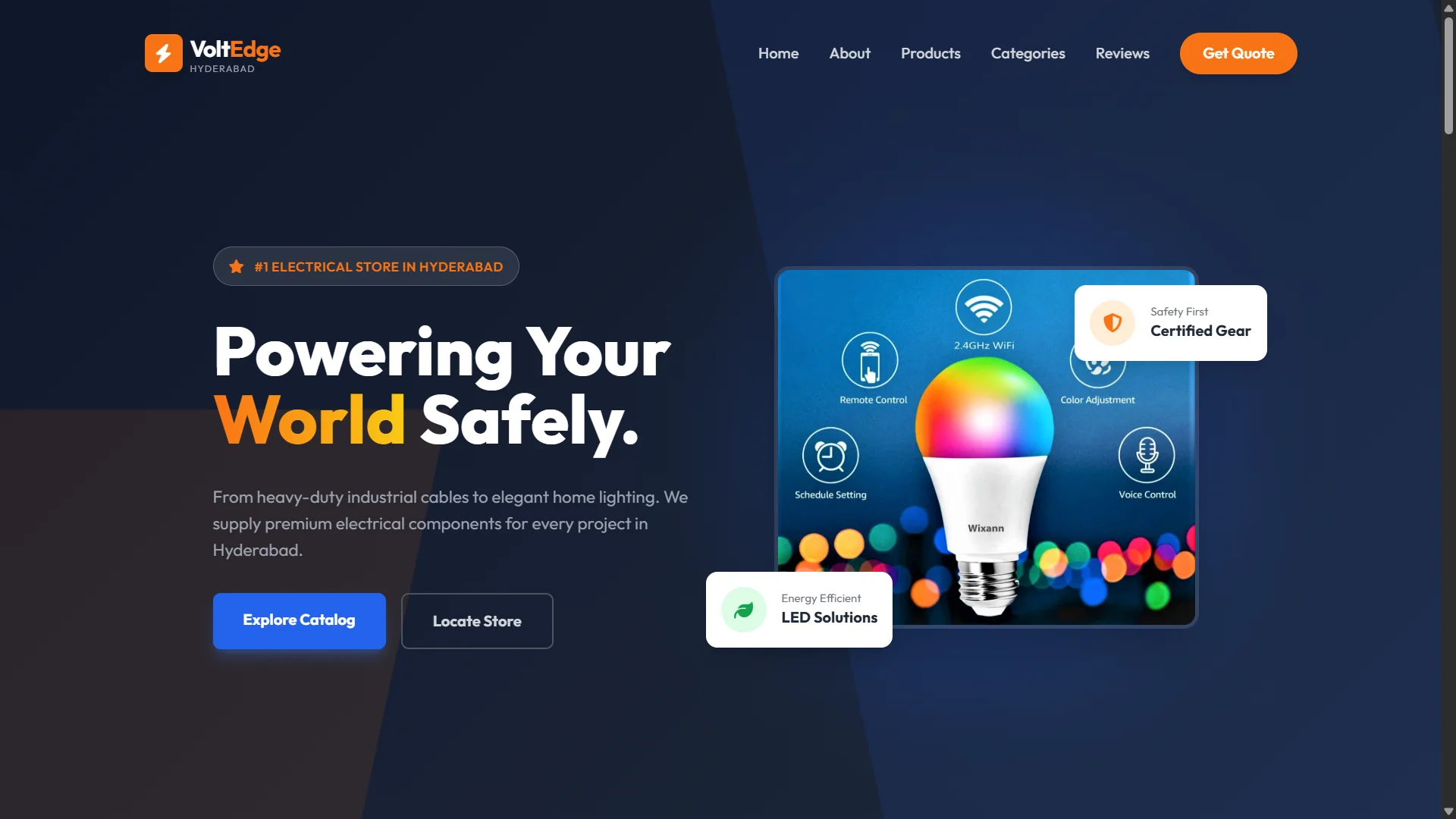 VoltEdge - Electrical Store website