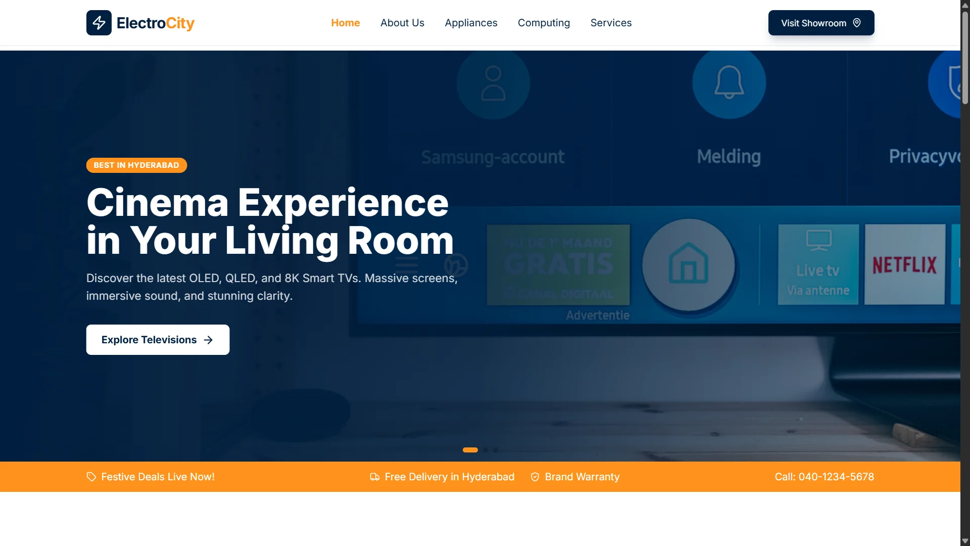 ElectroCity - Electronic Store website