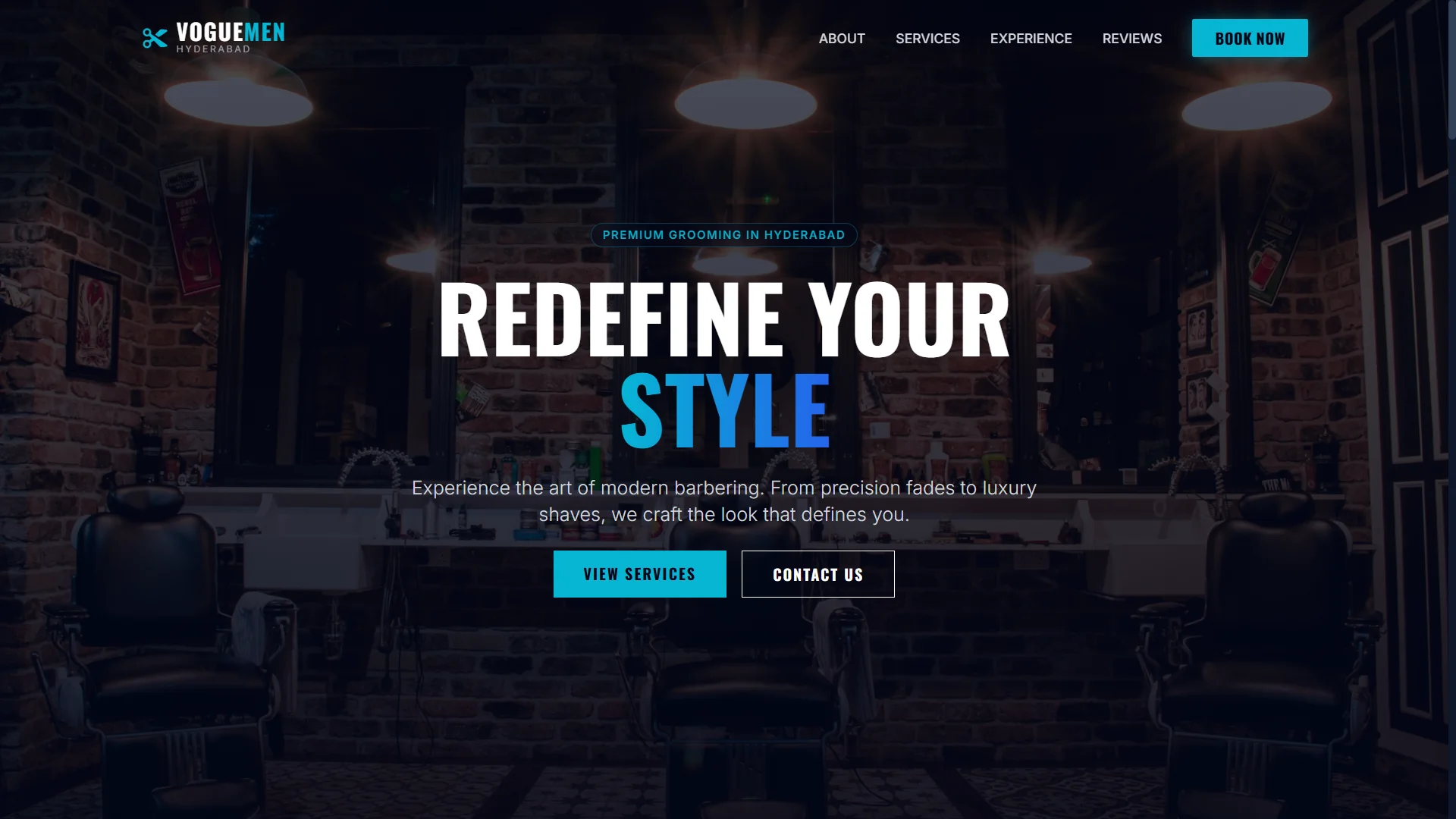 VogueMen - Salon website